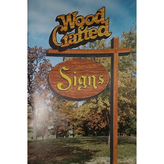 80's Wood Crafted Signs- Book