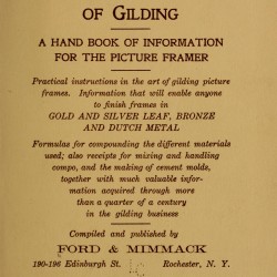 The Art and Science of Gilding (1909) — Digital Download