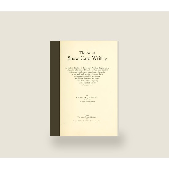 The Art of Show Card Writing (1907 ed.) (1907) — Digital Download