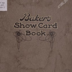 Baker's Show Card Book (1916) — Digital Download Baker's Show Card Book (1916) — Digital Download