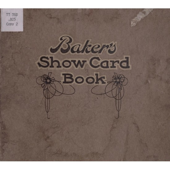 Baker's Show Card Book (1916) — Digital Download