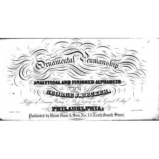 Becker's Ornamental Penmanship (1854) — Digital Download