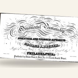 Becker's Ornamental Penmanship (1854) — Digital Download
