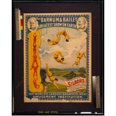 Barnum Bailey Strobridge Aerial Circus Poster