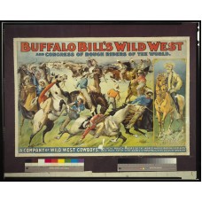 Buffalo Bill Cowboys Herd Circus Poster