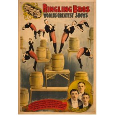 Ringling Raschetta Acrobats Circus Poster