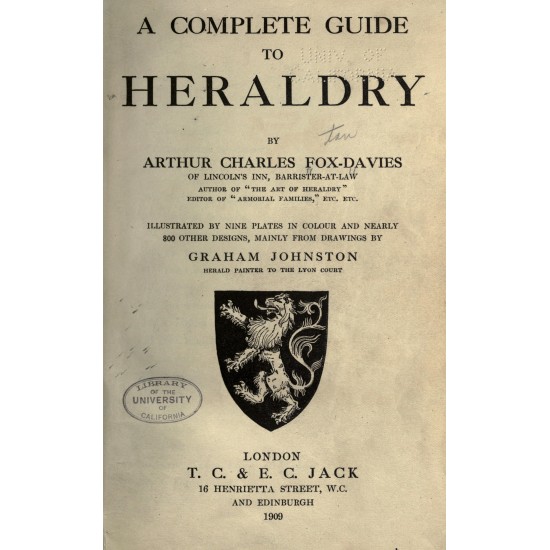 A Complete Guide to Heraldry (1909) — Digital Download A Complete Guide to Heraldry (1909) — Digital Download
