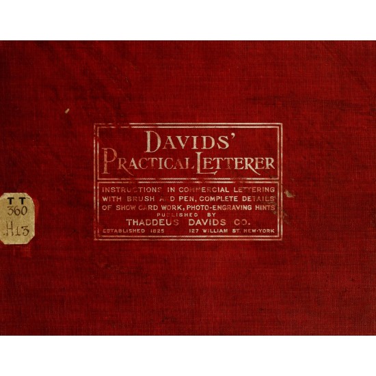Davids' Practical Letterer (1903) — Digital Download