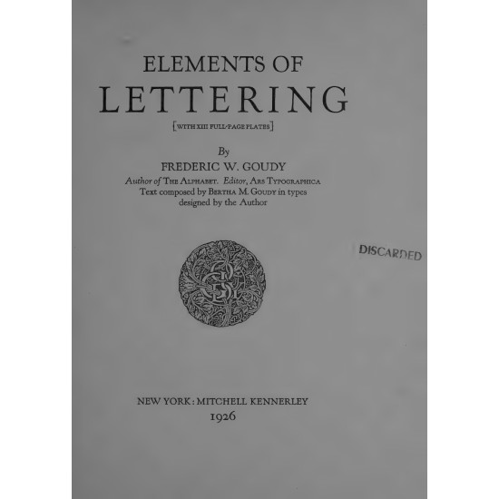 Elements of Lettering (1922) — Digital Download