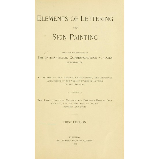Elements of Lettering and Sign Painting (1899) — Digital Download