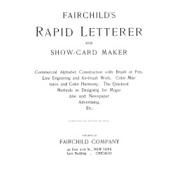 Fairchild's Rapid Letterer and Show-Card Maker (1910) — Digital Download Fairchild's Rapid Letterer and Show-Card Maker (1910) — Digital Download