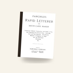 Fairchild's Rapid Letterer and Show-Card Maker (1910) — Digital Download