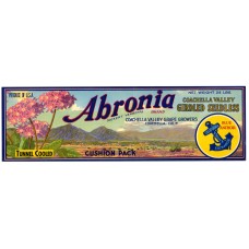 Abronia Seal Fruit Crate Label
