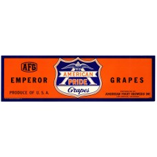 Afg Emperor Grapes Fruit Crate Label Afg Emperor Grapes Fruit Crate Label