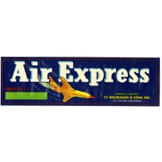Air Express Fruit Crate Label