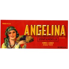 Angelina Zinfandel Fruit Crate Label Angelina Zinfandel Fruit Crate Label
