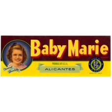 Baby Marie Alicantes Fruit Crate Label Baby Marie Alicantes Fruit Crate Label