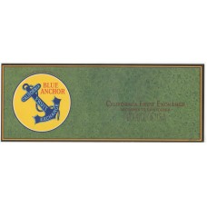 Blue Anchor Fruit Crate Label