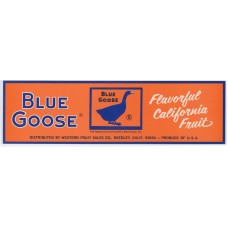 Blue Goose Fruit Crate Label