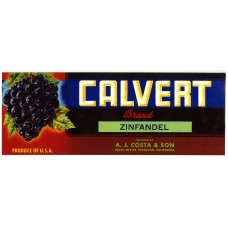Calvert Zinfandel Fruit Crate Label