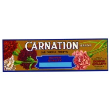 Carnation Grapes Fruit Crate Label