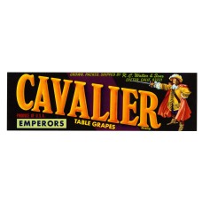 Cavalier Emperors Fruit Crate Label