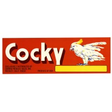 Cocky Cockatoo Fruit Crate Label