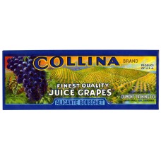 Collina Juice Fruit Crate Label Collina Juice Fruit Crate Label