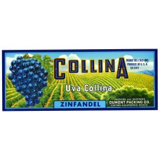 Collina Uva Zinfandel Fruit Crate Label