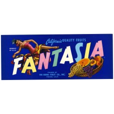 Fantasia Grapes Fruit Crate Label Fantasia Grapes Fruit Crate Label