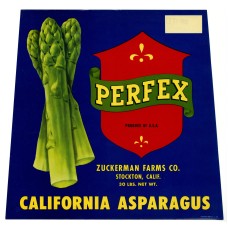 Perfex Asparagus Fruit Crate Label