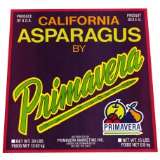 Primavera Asparagus Fruit Crate Label Primavera Asparagus Fruit Crate Label