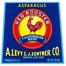 Red Rooster Levy Fruit Crate Label (2)