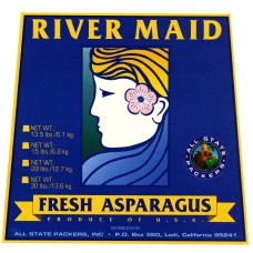 River Maid Profile Fruit Crate Label