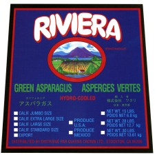 Riviera Asparagus Fruit Crate Label