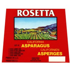 Rosetta California Fruit Crate Label Rosetta California Fruit Crate Label