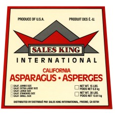 Sales King Asparagus Fruit Crate Label Sales King Asparagus Fruit Crate Label