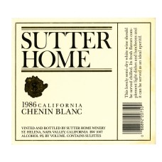 Sutter Home Fruit Crate Label