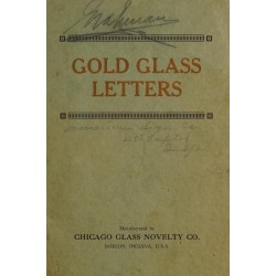 Gold Glass Letters (1910) — Digital Download Gold Glass Letters (1910) — Digital Download