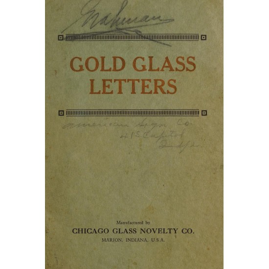 Gold Glass Letters (1910) — Digital Download