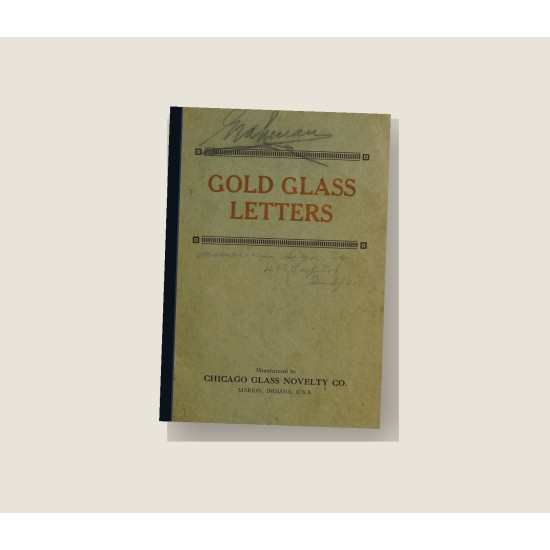Gold Glass Letters (1910) — Digital Download