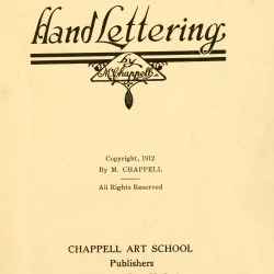 Hand Lettering (1912) — Digital Download