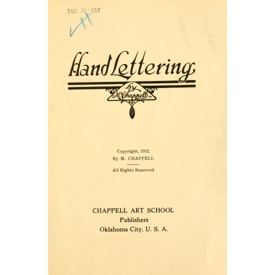 Hand Lettering (1912) — Digital Download