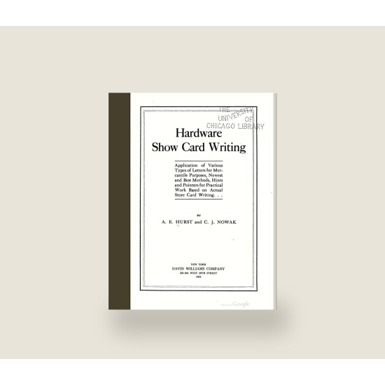Hardware Show Card Writing (1913) — Digital Download