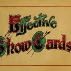 How to Make Effective Show-Cards (1898) — Digital Download