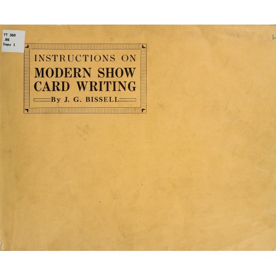 Instructions on Modern Show Writing (1913) — Digital Download