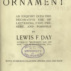 Lettering in Ornament (1902) — Digital Download