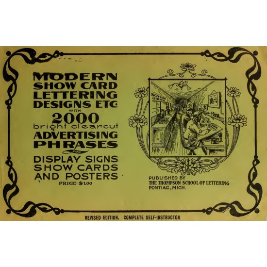 Modern Show Card Lettering, Designs and Advertising Phases (1906) — Digital Download