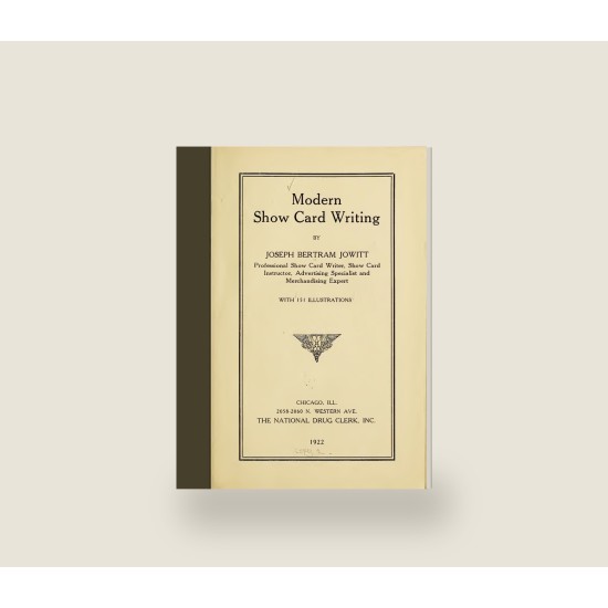 Modern Show Card Writing (1922) — Digital Download