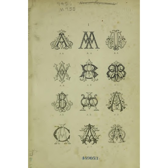 A Monogram and Alphabet Album (1878) — Digital Download
